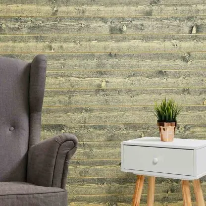 SertiWOOD® Rustic Internal Cladding For Walls &amp; Ceilings Lemon 1 Bundle (8 Pieces) – 2.357m