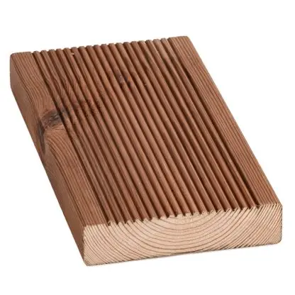 Brown Softwood Deck Boards 28x120mm - view 3