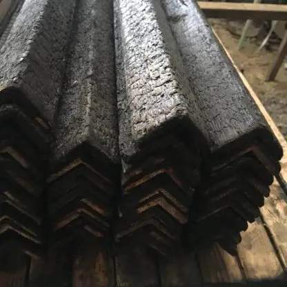 SertiWOOD® Larch Heavy Charred L Cladding Corners 42x42x4000mm 4 No. L Corners