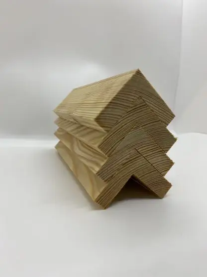 Larch External L Corner Capping Section 42 x 42mm 4/4.0mtr