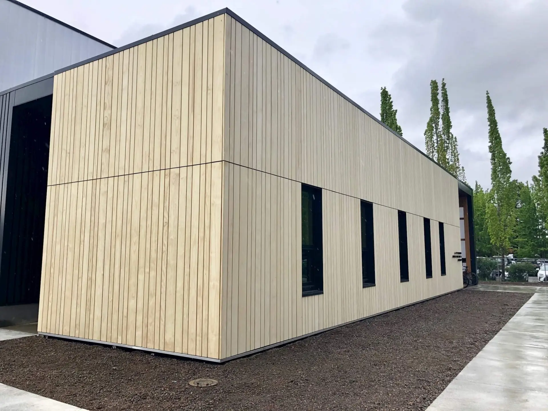 Accoya clad building