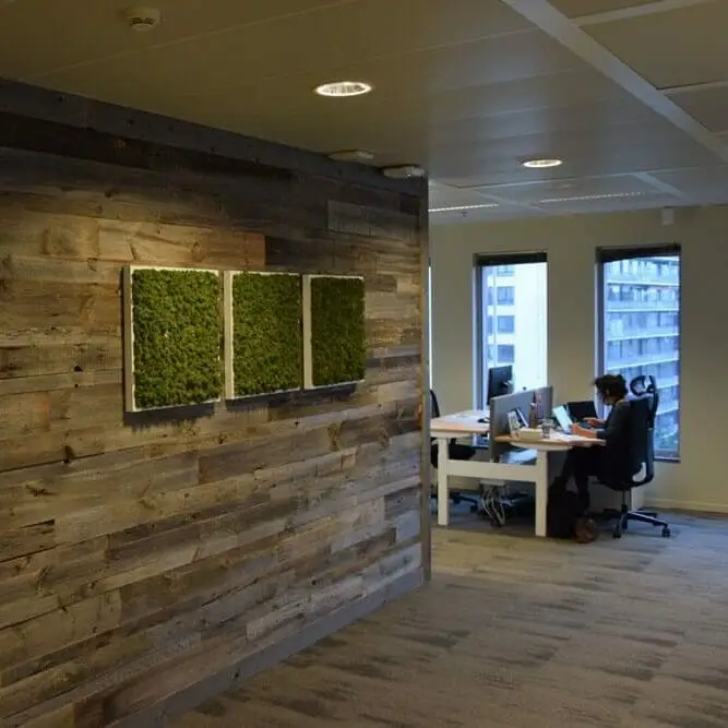 Reclaimed barnwood cladding