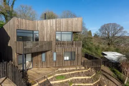 SertiWOOD® PreAged Weathered Treatment "Old Look" Siberian Larch Silvery Grey For Larch Cladding