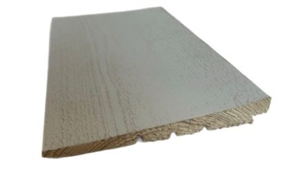 SertiWOOD White Painted Rebated Featheredge Sample - view 3