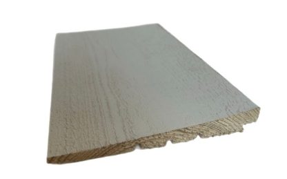 SertiWOOD White Painted Rebated Featheredge Sample - view 2