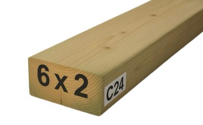 C24 6"x2" - 47 x 150mm structural construction treated timber joist premium planed smooth