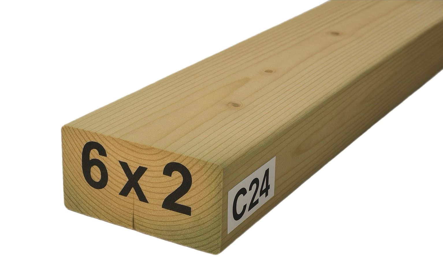 Bundle of C24 treated structural timber joists