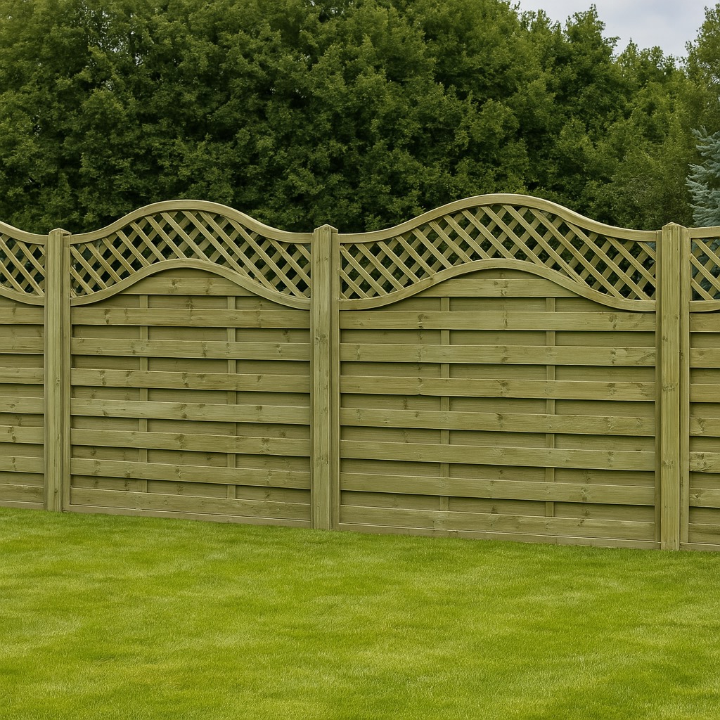 Mayfair Omega Lattice Top Fence Panel 1.8m (H) 1.8m (W)