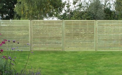 Timber Focus Chelsea Slatted Fence Panel (H) 1.8m (W) 1.8m