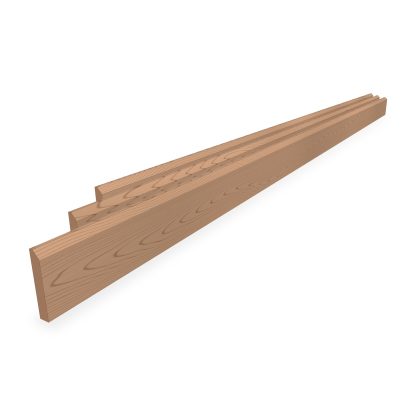 American Red Oak chamfered skirting board 20 x 120mm product photo