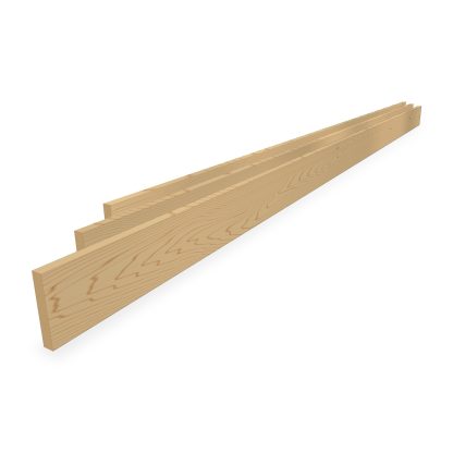 Scandinavian Redwood planed square edge skirting board 20 x 120mm product photo